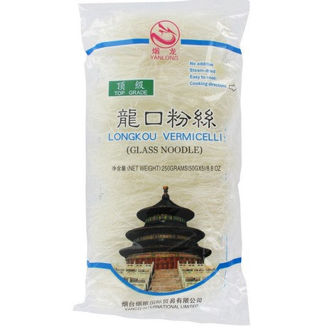 YAN LONG Yanlong Longkou Vermicelli Glasnudeln 250g – 4er-Pack (4×250 g)