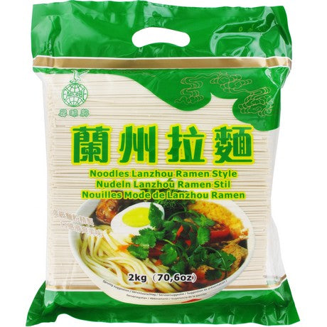 EAGLOBE Lanzhou Ramen Nudeln – Chinesische Weizennudeln, 2 kg