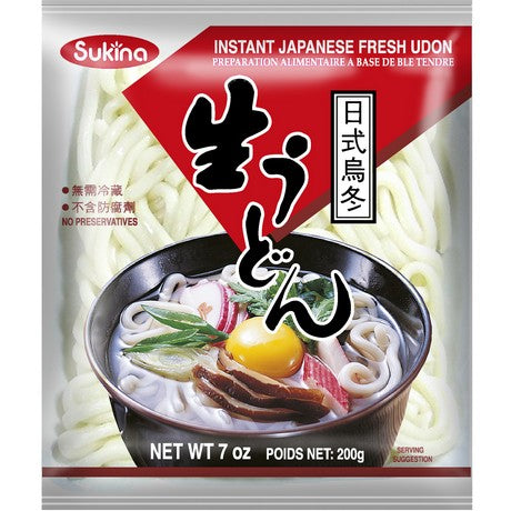 SUKINA Udon Nudeln – Japanische Instant Weizennudeln, 200 g – 6er-Pack (6×200 g)