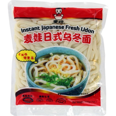MAI WA Udon Nudeln – Dicke Japanische Nudeln, Vorgekocht, 200 g – 10er-Pack (10×200 g)