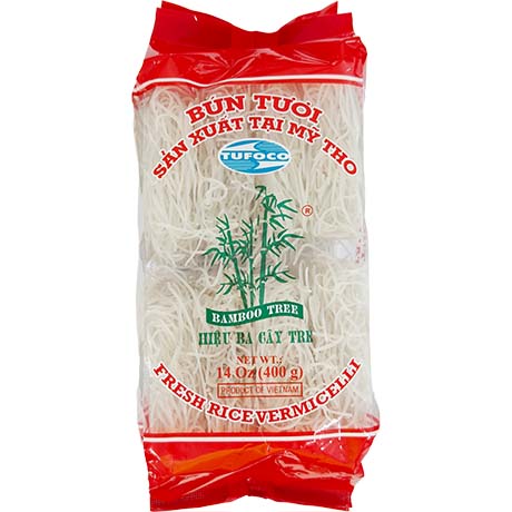Bamboo Tree Bun Tuoi Reisnudeln 400g ROT (portioniert) – 3er-Pack (3×400 g)