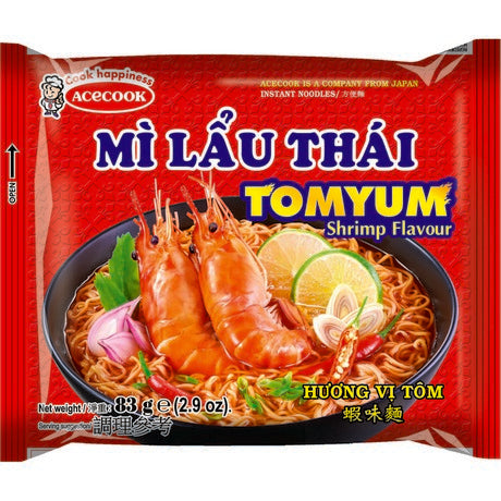 Acecook Mi Lau Thai Instant Nudeln Shrimps Geschmack 83g