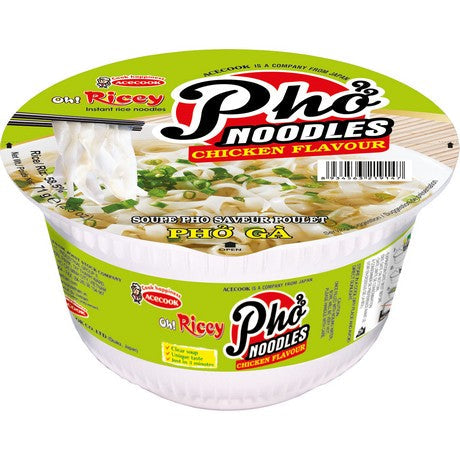 Acecook Instant Reisnudelsuppe Pho Huhn Geschmack BOWL 71g – 6er-Pack (6×71 g)
