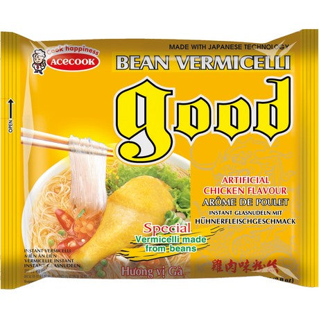 Acecook Glasnudeln Suppe Huhngeschmack 57g – 8er-Pack (8×57 g)