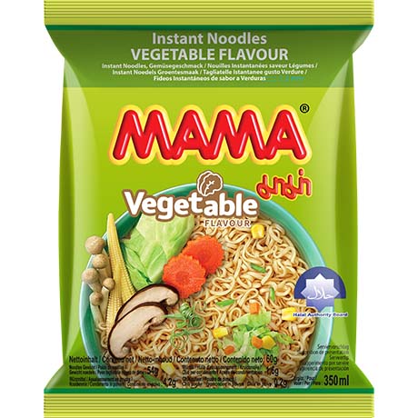 MAMA - Instant Nudeln Gemüse 60 g – 10er-Pack (10x60g)