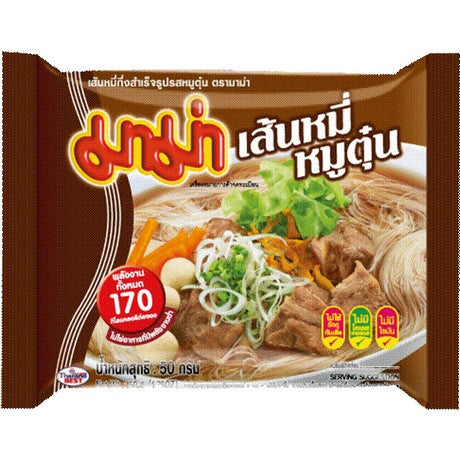 Mama Reisnudelsuppe mit Schwein Geschmack 50g – 12er-Pack (12×50 g)