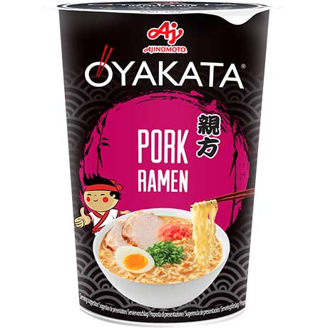 Ajinomoto Oyakata Schwein Geschmack Ramen Nudeln Cup 62g – 8er-Pack (8×62 g)