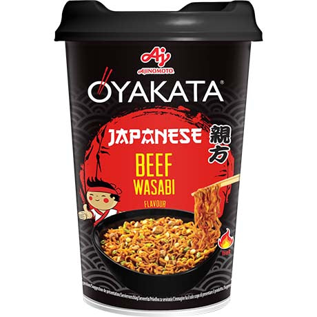 Ajinomoto Oyakata Instantnudeln Japanese Beef Wasabi Geschmack 93g – 8er-Pack (8×93 g)