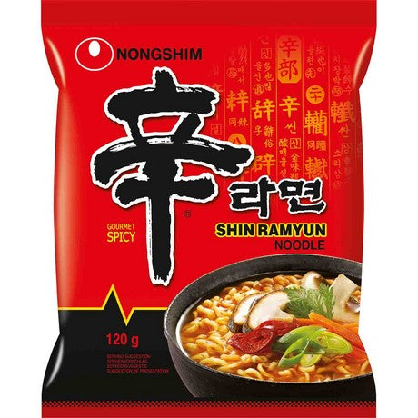 NONGSHIM Nong Shim Shin Ramyun Ramen Nudeln scharf 120g (Art. 7680) – 10er-Pack (10×120 g)