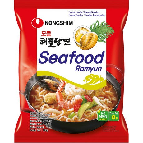 NONGSHIM Nong Shim - Instant Nudeln Meeresfrüchten Ramyun 125 g – 10er-Pack (10×125 g)