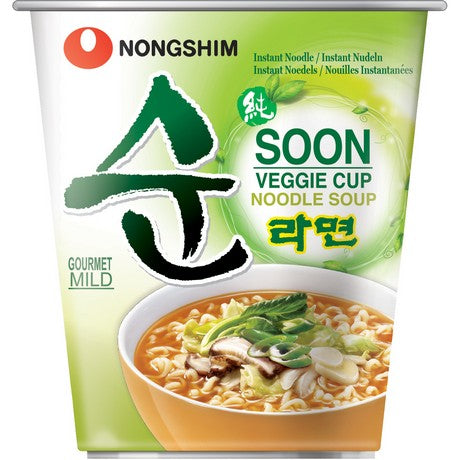 NONGSHIM Nong Shim Instantnudeln Veggie Ramyun Cup 67g – 6er-Pack (6×67 g)