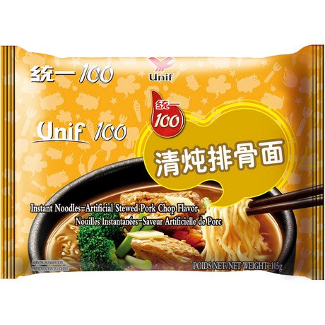 TONGYI Unif Instantnudeln Schwein Geschmack 105g – 8er-Pack (8×105 g)