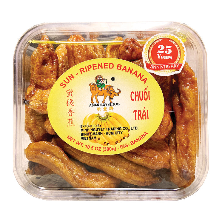 Asian Boy Chuoi Trai Baby Bananen Snack 300g – 4er-Pack (4×300 g)