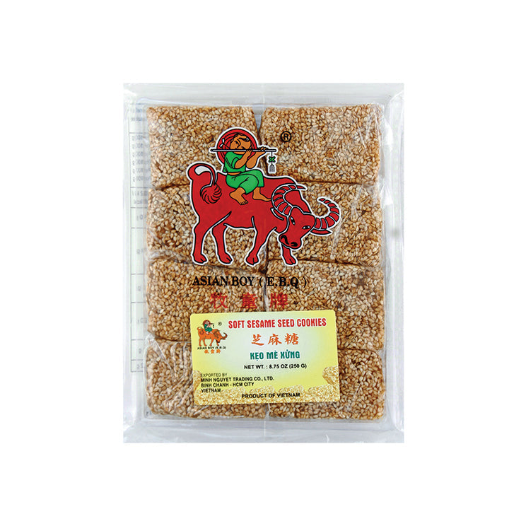 ASIAN BOY Keo Me Xung Soft Sesam Süßigkeit 250g – 3er-Pack (3×250 g)