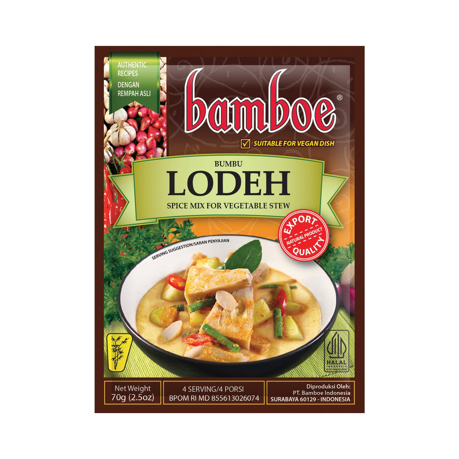 Bamboe Gewürzpaste für Bumbu Lodeh 70g – 8er-Pack (8×70 g)