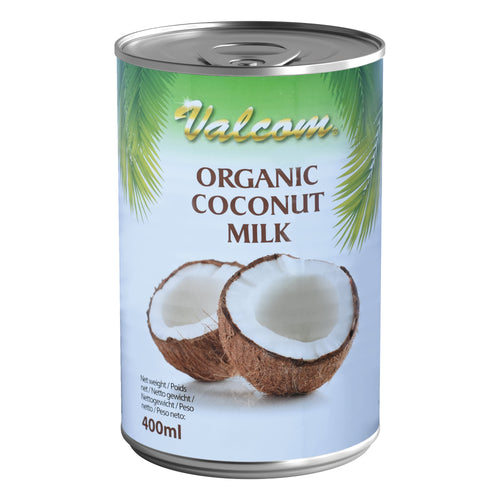 Valcom Bio Kokosnussmilch, Kokosnuss, 400 ml – 4er-Pack (4×400 g)