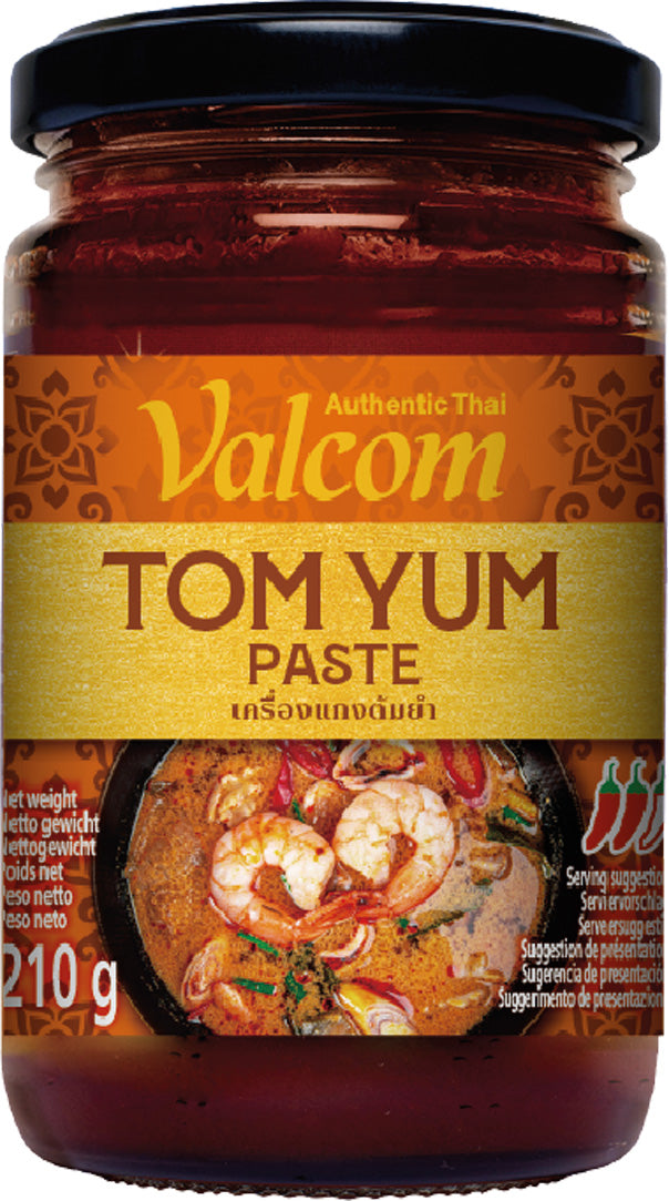 Valcom Tom Yum Currypaste, 210 g – 3er-Pack (3×210 g)