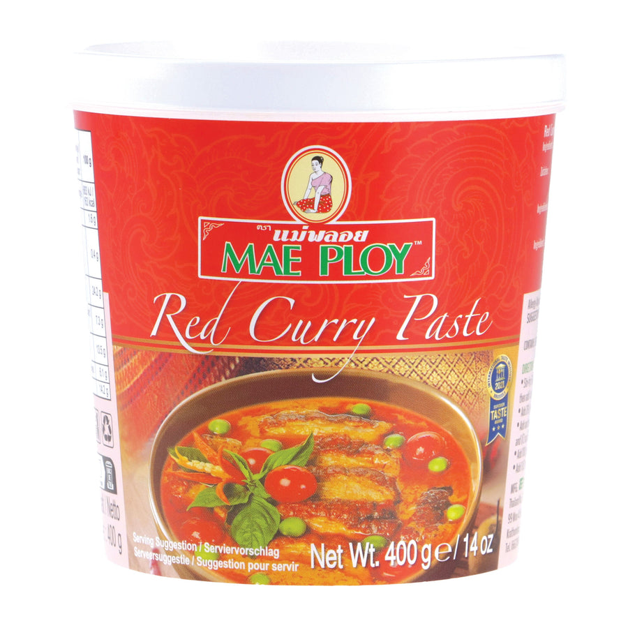 Mae Ploy Würzpaste Curry rot Cup 400 g – 3er-Pack (3×400 g)