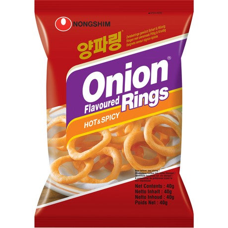 NONGSHIM - Scharfe Zwiebelringe 40 g – 4er-Pack (4×40 g)