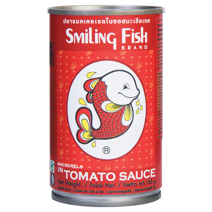 SMILING FISH - Makrele im Tomatensosse 155 g – 4er-Pack (4×155 g)