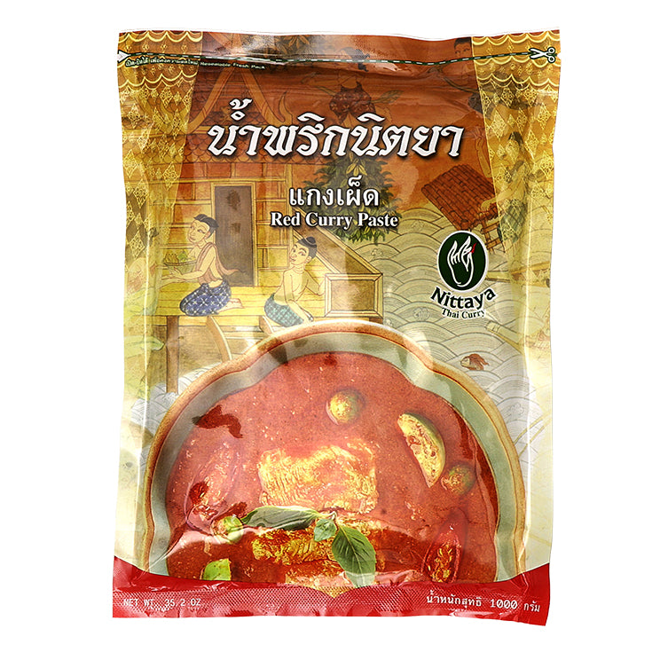 Nittaya Rote Currypaste - 1 kg, Authentisch aus Thailand