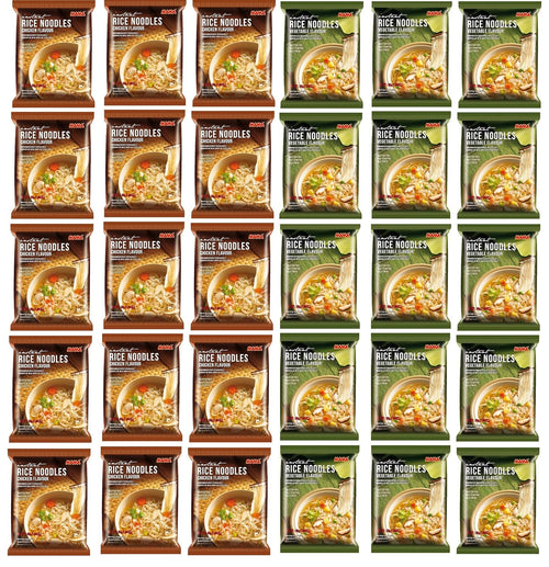 Instantreisnudeln Mix Paket - Hühnchen und Gemüse - Verschiedene Packungsgrößen (10er, 20er, 30er, 40er) - Perfekt zum Probieren und Genießen! ( )