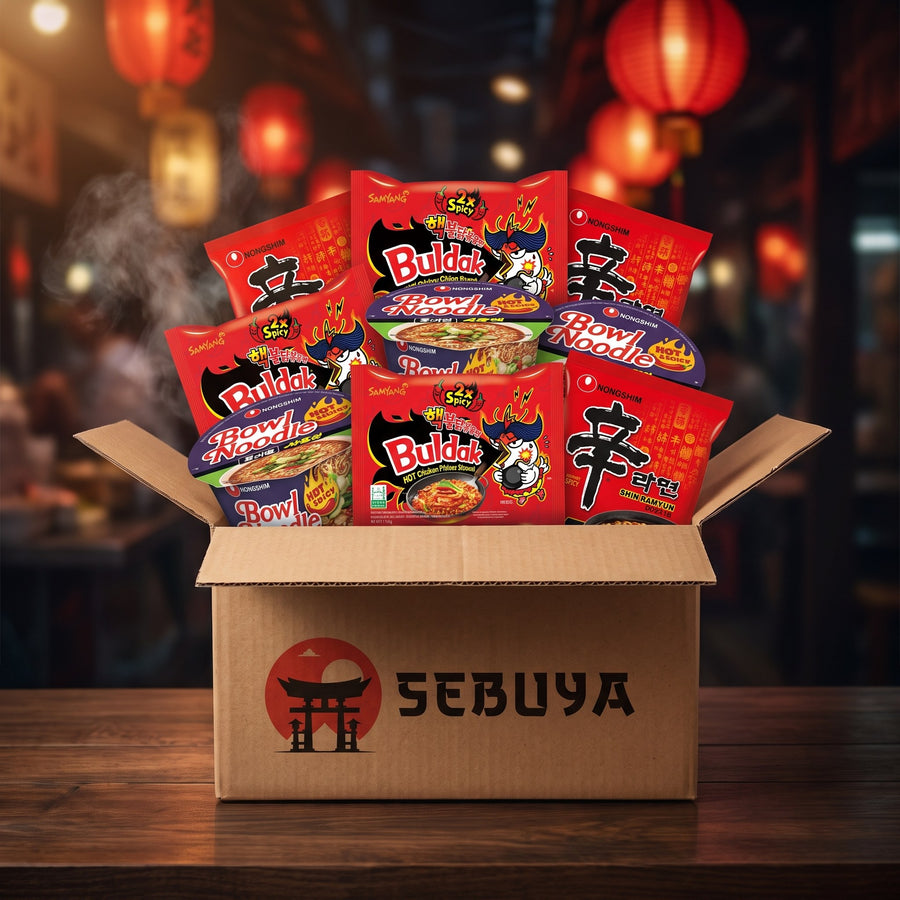 Korea Feuer-Box – 12 Stück Nudel-Mix