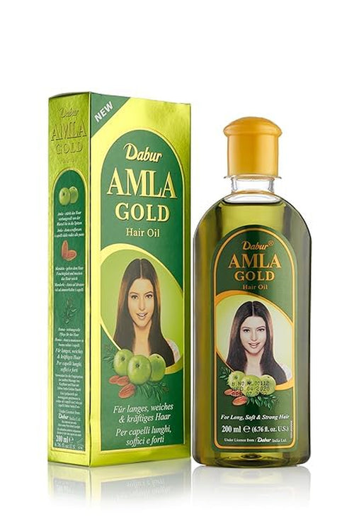 Dabur Amla Gold- Haaröl Für Natur Glatte Haare 200Ml
