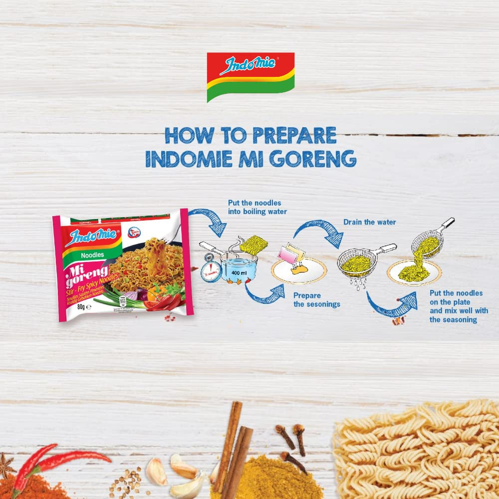 - Instant Nudeln Mi Goreng Pedas - (1 X 80 GR)